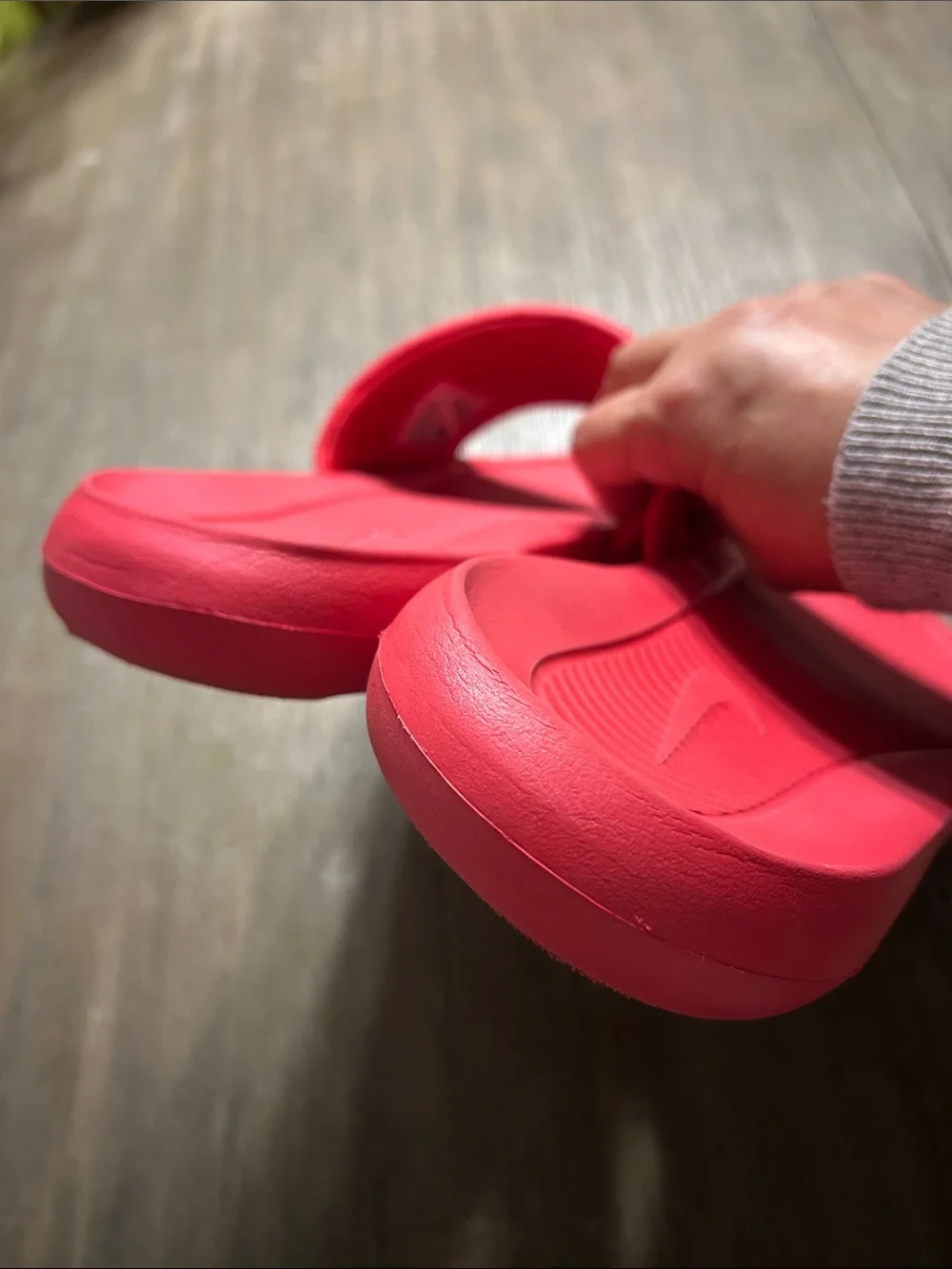 Nike Victori One Foam Slide Red Black Men's Size 12, Like New.